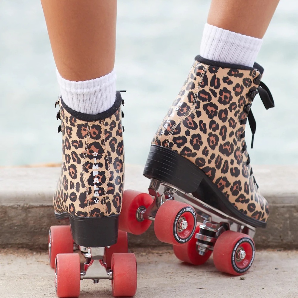 Impala Leopard Skates Size 9